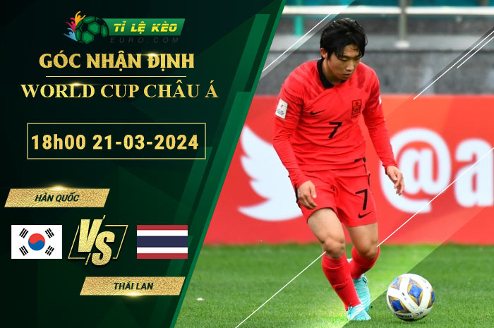 soi kèo Hàn Quốc vs Thái Lan