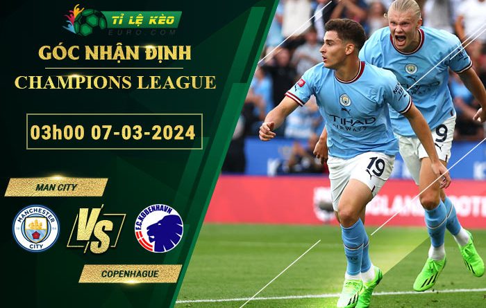 soi kèo Man City vs Copenhague
