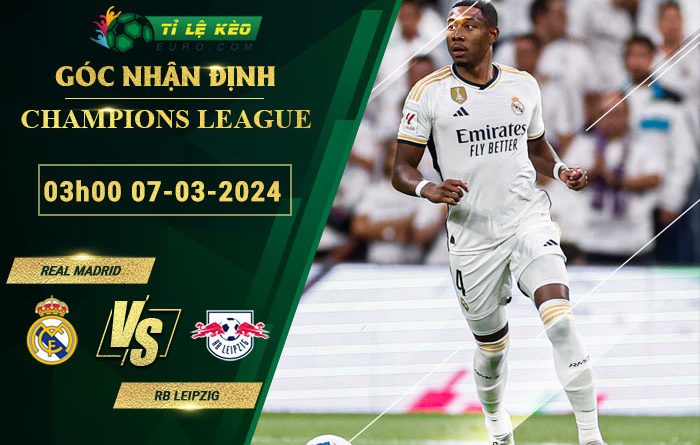 soi kèo Real Madrid vs RB Leipzig