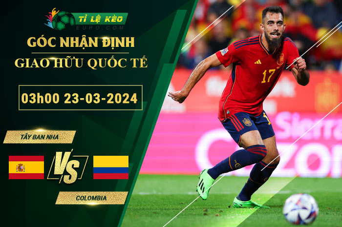 soi kèo Tây Ban Nha vs Colombia