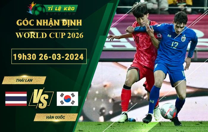 bảng kèo trận đấu Thái Lan vs Hàn Quốc