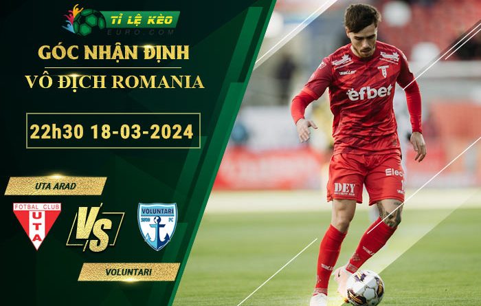 soi kèo UTA Arad vs Voluntari