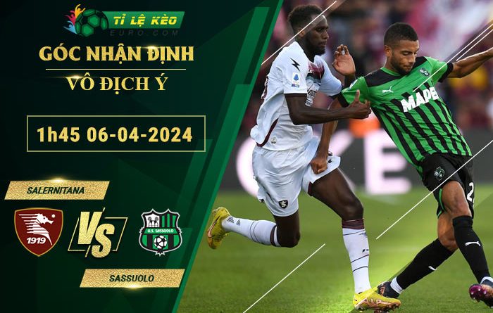 chi tiết kèo đấu Salernitana vs Sassuolo