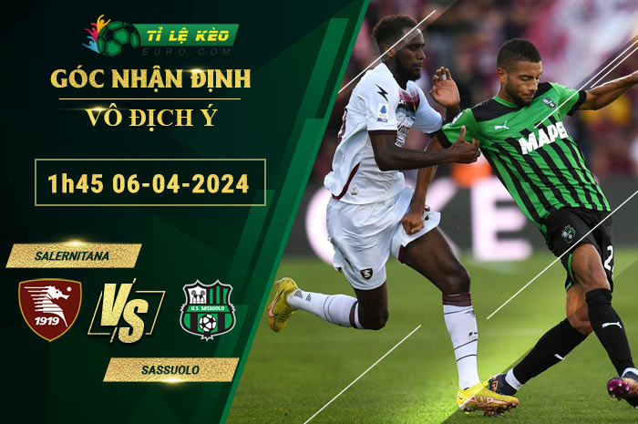 chi tiết kèo đấu Salernitana vs Sassuolo